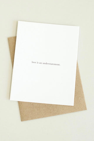 Understatement Card